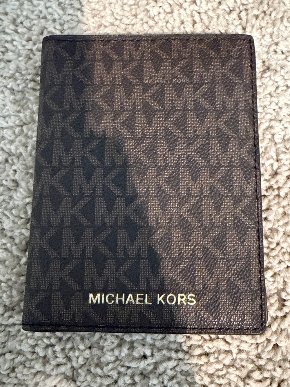 Michael Kors Brown Logo Passport Cover